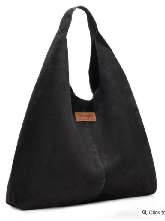 Wrangler Handbags - Wrangler Slouchy Hobo Tote Bag,Black NWT